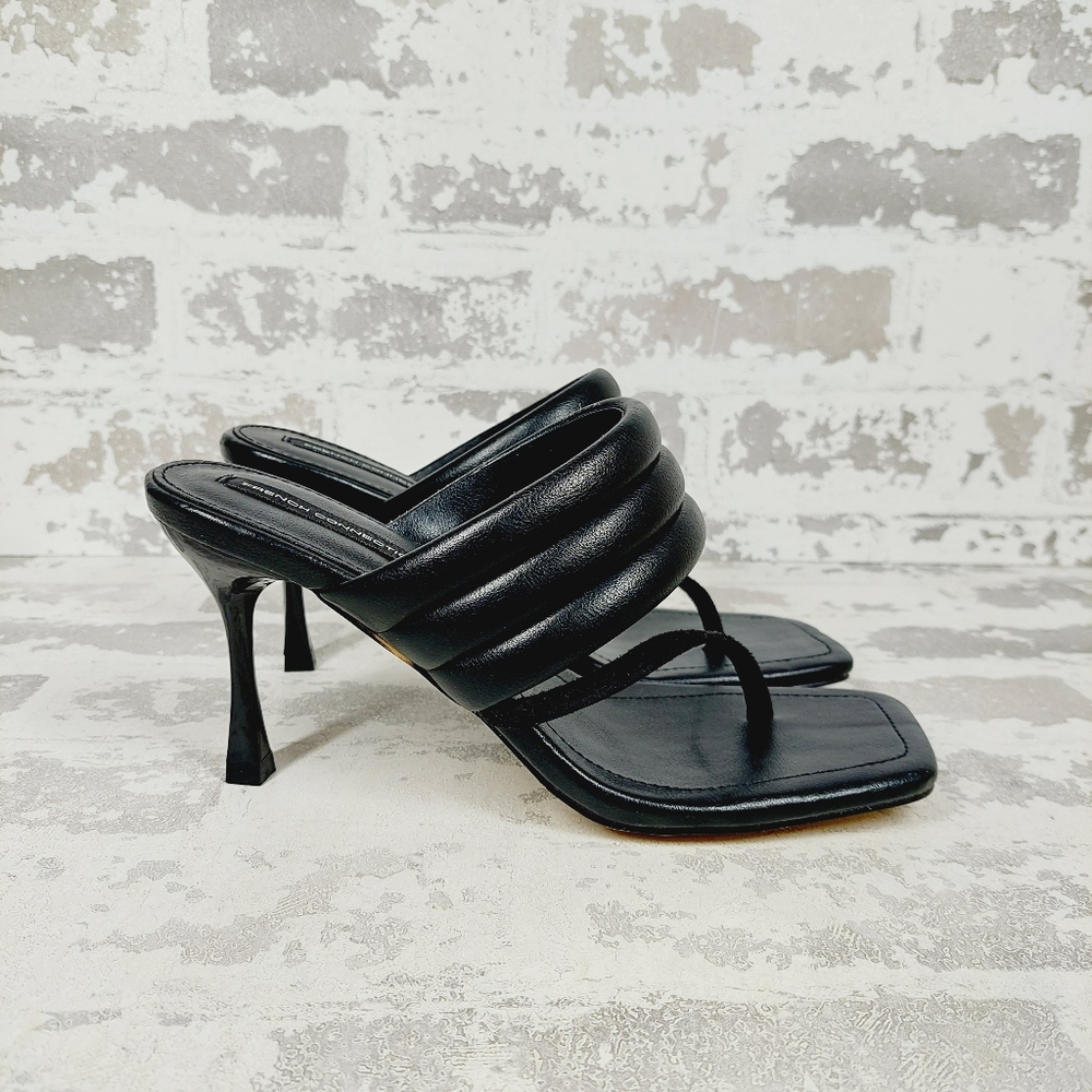 New French Connection Valerie Black Dress Sandals T395 - Picture 6 of 11